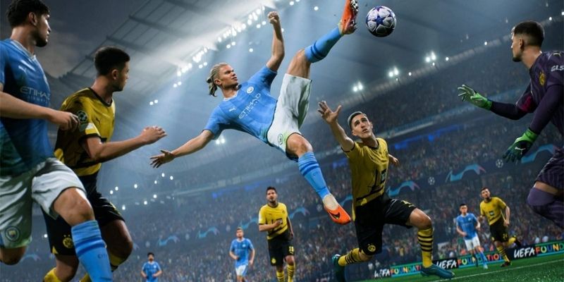 Giao diện chơi game thể thao rất hiện đại
